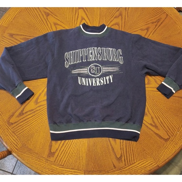 VTG Made In The USA Champion Shippensburg University Sweatshirt Lg Color Block - Picture 2 of 8